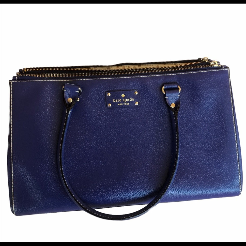 Authentic Kate Spade, sapphire/ royal blue purse